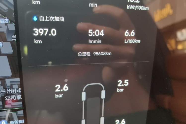 Used Li Auto L9 2022 Max model Odometer Close Up