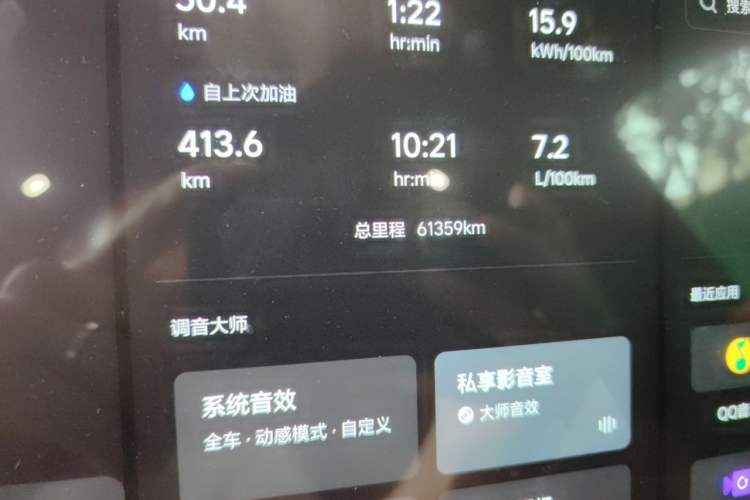 Used Li Auto L9 2022 Max model Odometer Close Up