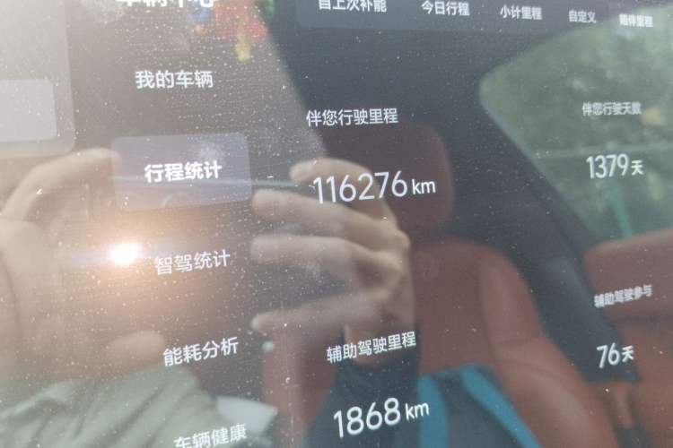 Used Li Auto L9 2022 Max model Odometer Close Up