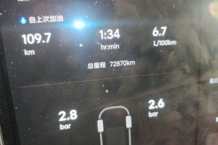 Used Li Auto L9 2022 Max model Odometer Close Up