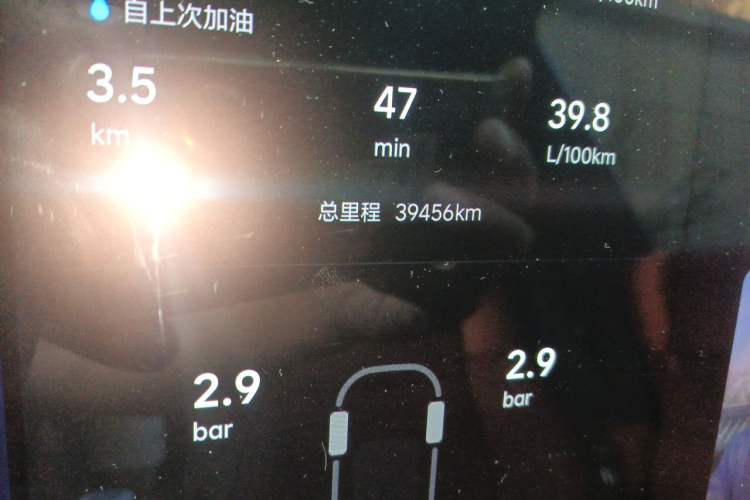 Used Li Auto L9 2022 Max model Odometer Close Up