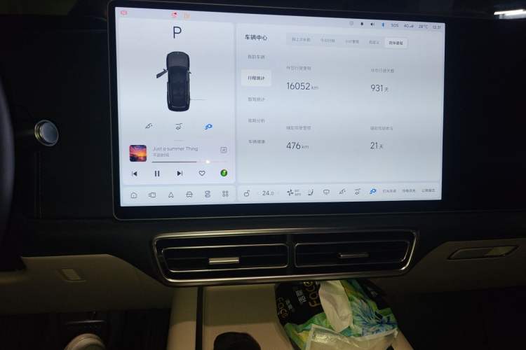 Used Li Auto L9 2023 Pro Model Audio And AC Panel