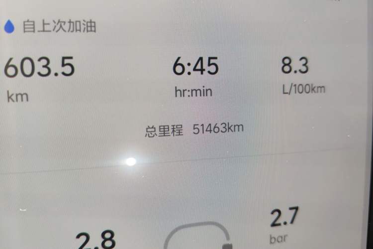 Used Li Auto L9 2023 Pro Model Odometer Close Up