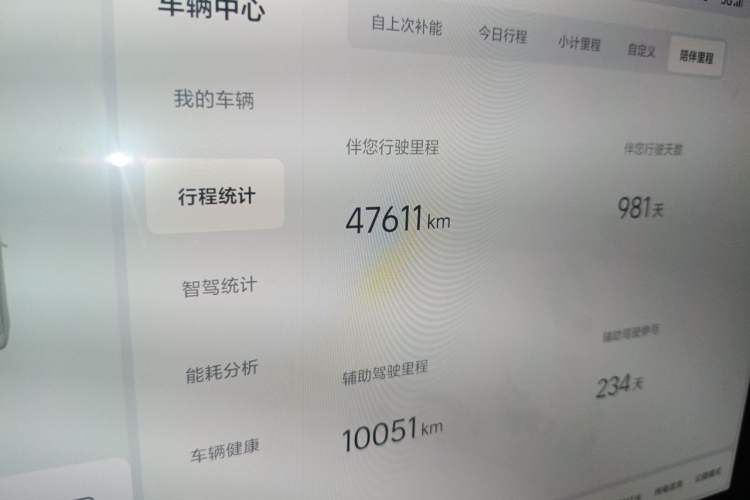Used Li Auto L9 2023 Pro Model Odometer Close Up