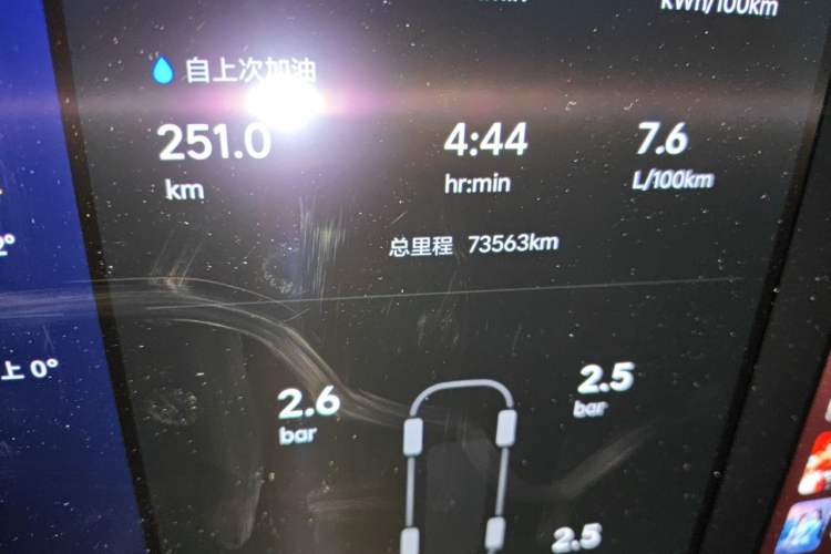 Used Li Auto L9 2023 Pro Model Odometer Close Up