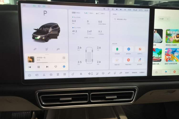 Used Li Auto L9 2024 Ultra Model Audio And AC Panel