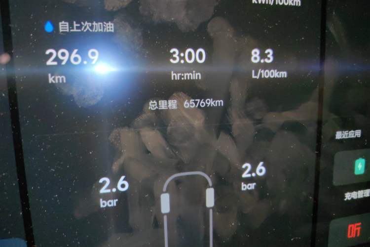 Used Li Auto L9 2024 Pro Model Odometer Close Up