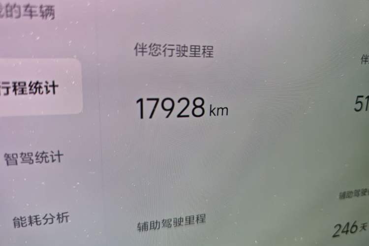 Used Li Auto L9 2024 Ultra Model Odometer Close Up
