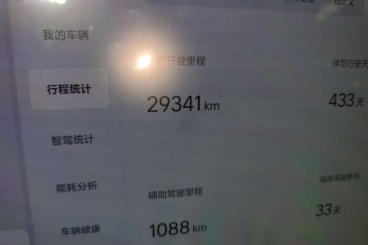 Used Li Auto L9 2024 Pro Model Odometer Close Up