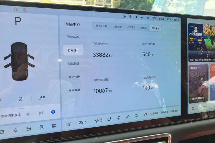 Used Li Auto L9 2024 Ultra Model Odometer Close Up