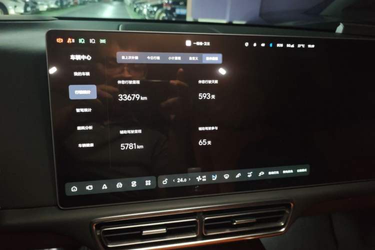 Used Li Auto L9 2024 Ultra Model Audio And AC Panel