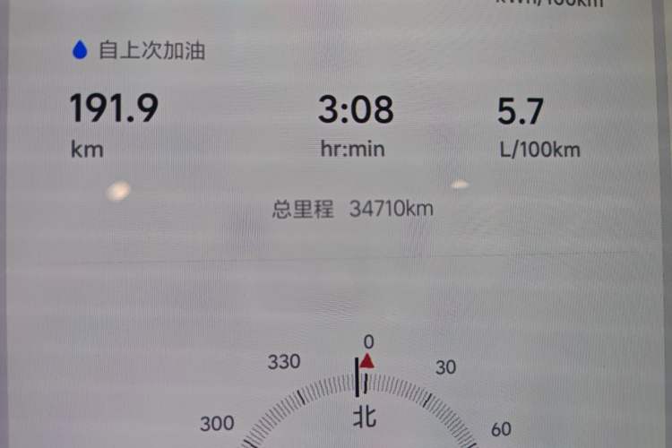 Used Li Auto L9 2024 Pro Model Odometer Close Up