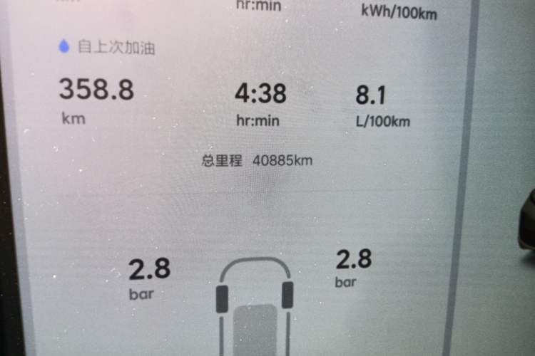 Used Li Auto L9 2024 Pro Model Odometer Close Up