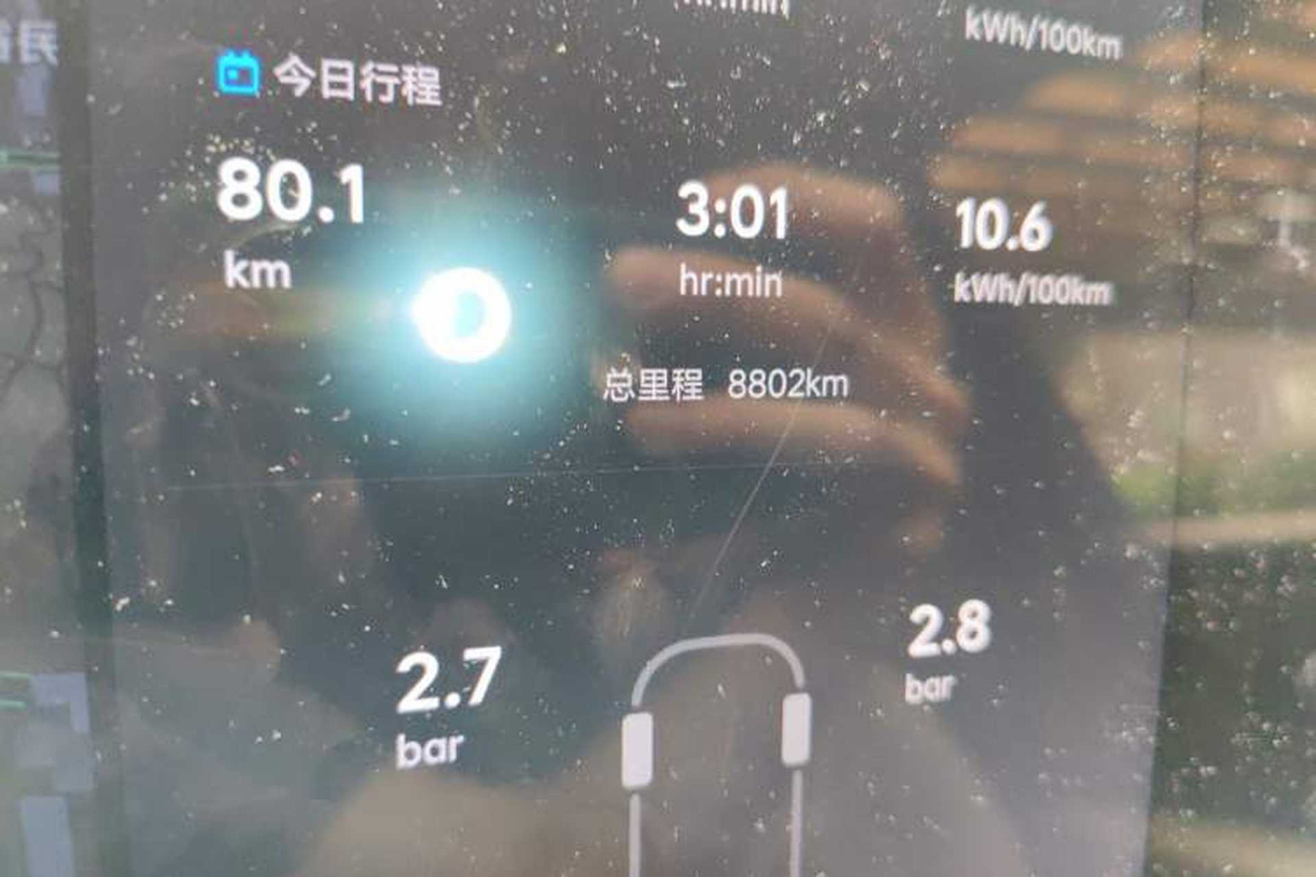 Used Li Auto i6 2025 Model Two-Wheel-Drive Standard Type Odometer Close Up