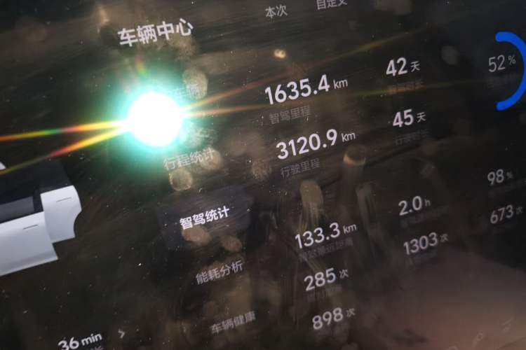 Used Li Auto i8 2025 Model Standard Version Odometer Close Up