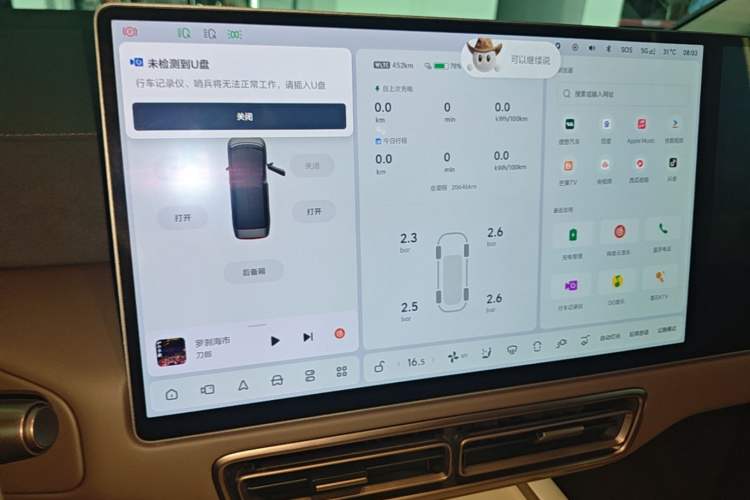 Used Li Auto MEGA 2024 Ultra Model Audio And AC Panel