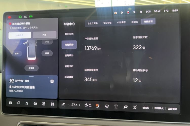 Used Li Auto MEGA 2024 Ultra Model Odometer Close Up