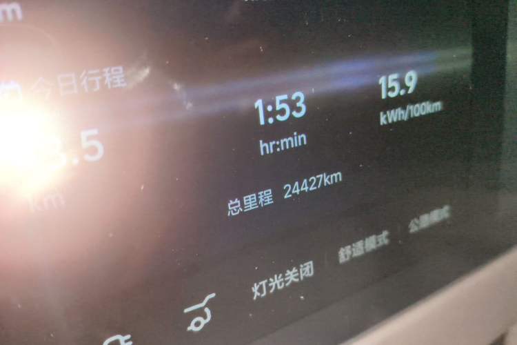 Used Li Auto MEGA 2024 Ultra Model Odometer Close Up