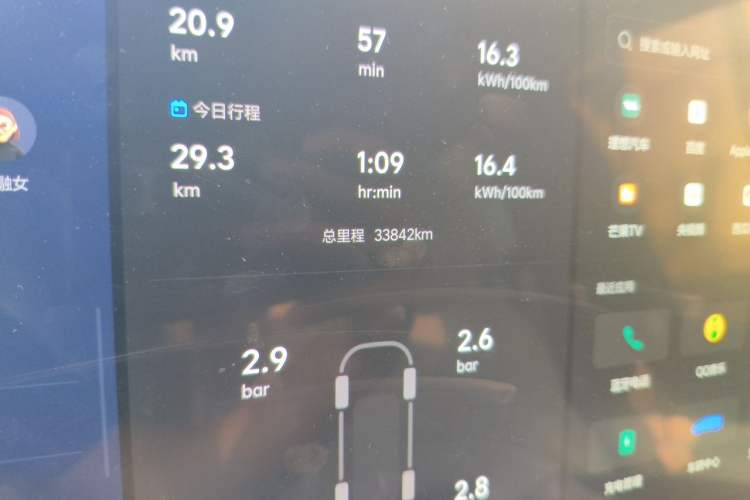 Used Li Auto MEGA 2025 Home Family Special Edition Odometer Close Up