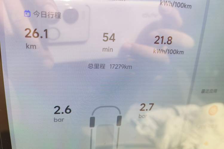 Used Li Auto MEGA 2025 Home Family Special Edition Odometer Close Up