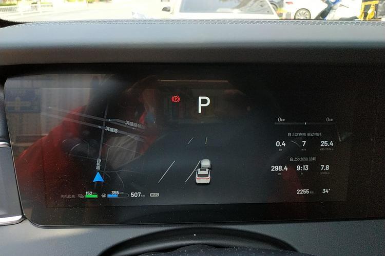Used Li Auto ONE 2021 Extended-Range 6-Seater Version Odometer Close Up