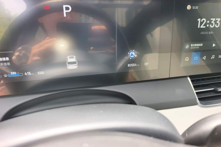Used Li Auto ONE 2019 Extended-Range 6-Seater Version Odometer Close Up
