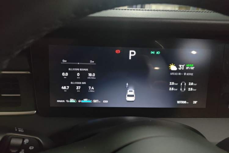 Used Li Auto ONE 2019 Extended-Range 6-Seater Version Instrument Cluster