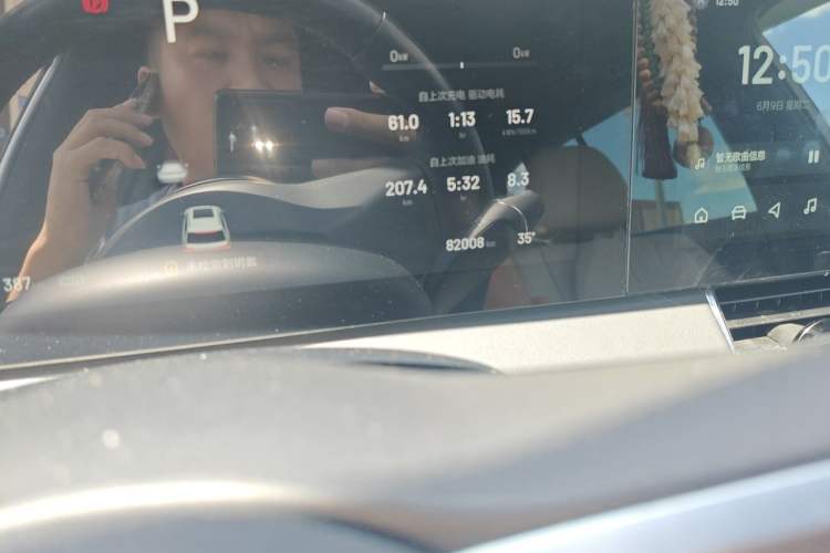 Used Li Auto ONE 2019 Extended-Range 6-Seater Version Odometer Close Up