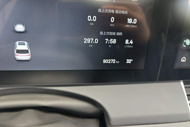 Used Li Auto ONE 2019 Extended-Range 6-Seater Version Odometer Close Up