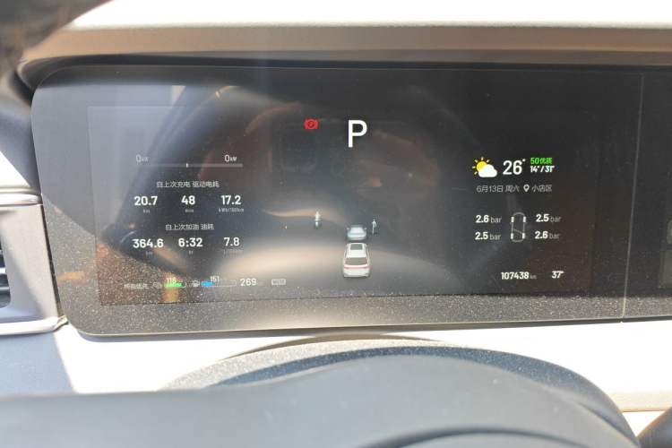 Used Li Auto ONE 2020 Extended-Range 6-Seater Version Instrument Cluster