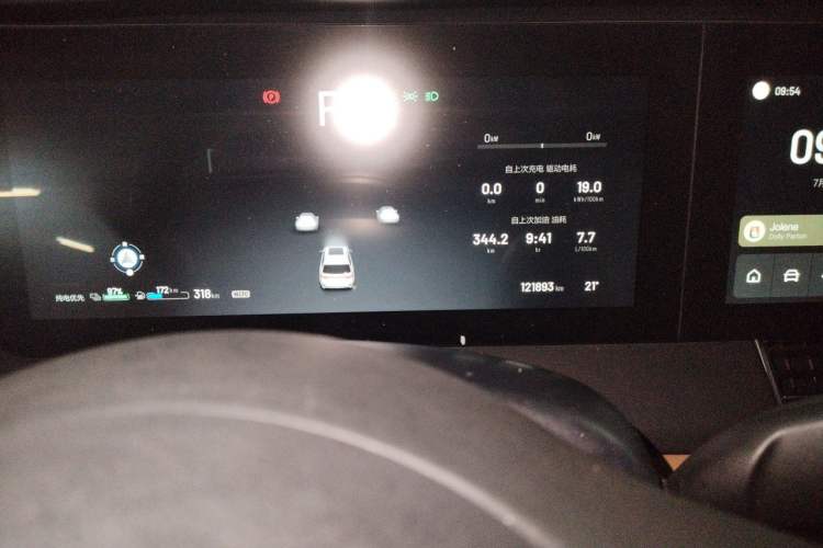 Used Li Auto ONE 2020 Extended-Range 6-Seater Version Odometer Close Up