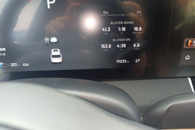 Used Li Auto ONE 2020 Extended-Range 6-Seater Version Odometer Close Up