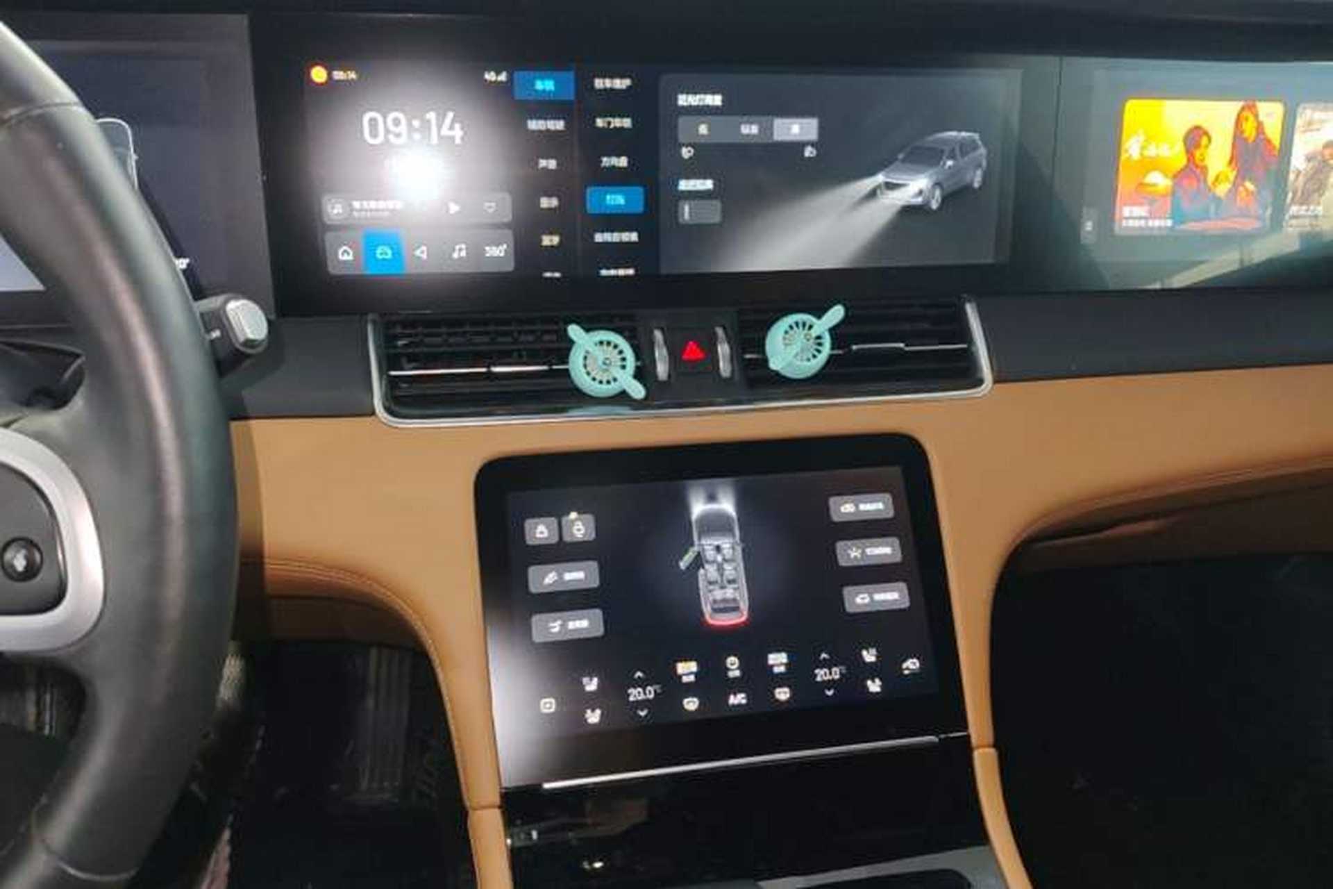 Used Li Auto ONE 2020 Extended-Range 6-Seater Version Audio And AC Panel