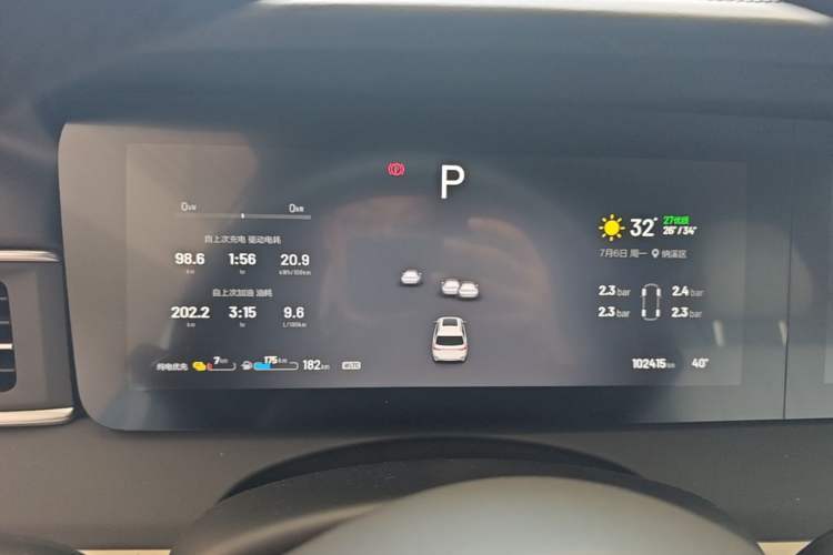 Used Li Auto ONE 2020 Extended-Range 6-Seater Version Instrument Cluster