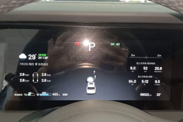 Used Li Auto ONE 2020 Extended-Range 6-Seater Version Instrument Cluster