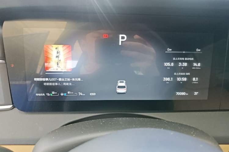 Used Li Auto ONE 2020 Extended-Range 6-Seater Version Odometer Close Up