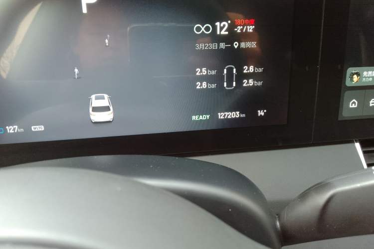 Used Li Auto ONE 2020 Extended-Range 6-Seater Version Odometer Close Up