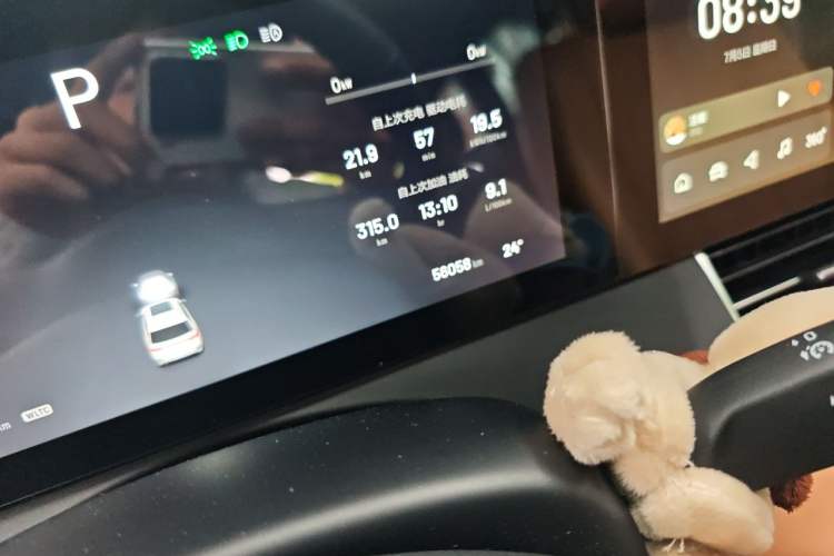 Used Li Auto ONE 2020 Extended-Range 6-Seater Version Odometer Close Up