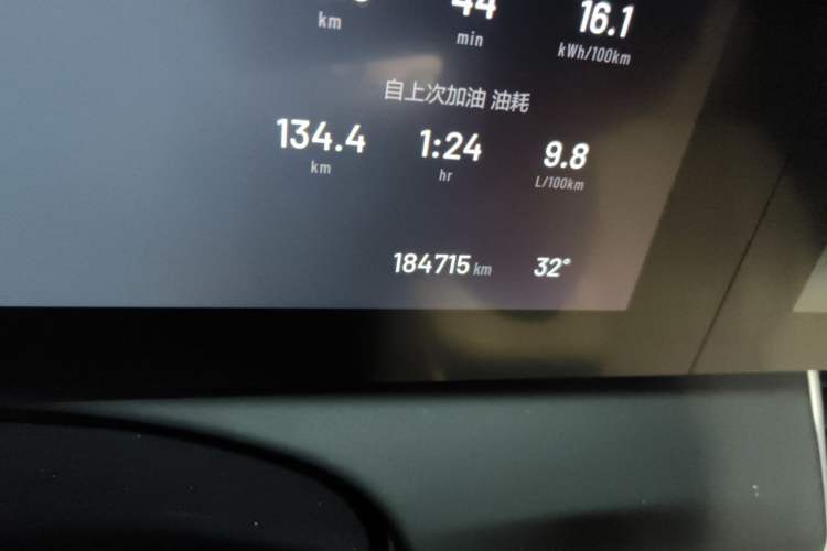 Used Li Auto ONE 2020 Extended-Range 6-Seater Version Odometer Close Up