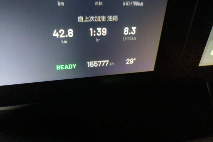 Used Li Auto ONE 2020 Extended-Range 6-Seater Version Odometer Close Up