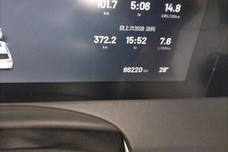 Used Li Auto ONE 2020 Extended-Range 6-Seater Version Odometer Close Up