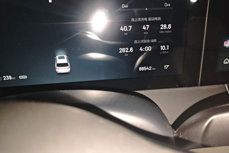 Used Li Auto ONE 2020 Extended-Range 6-Seater Version Odometer Close Up