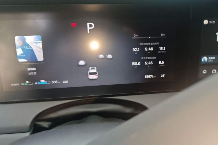 Used Li Auto ONE 2020 Extended-Range 6-Seater Version Odometer Close Up