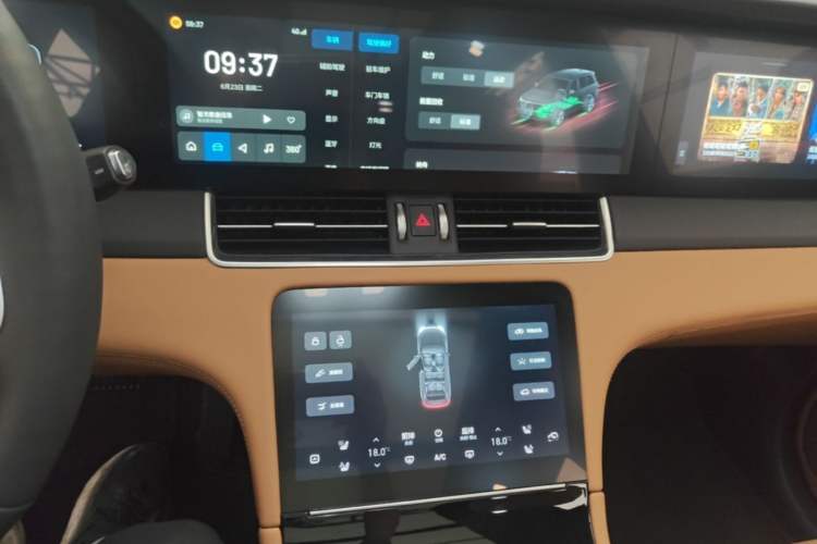 Used Li Auto ONE 2020 Range-Extended 7-Seater Version Audio And AC Panel