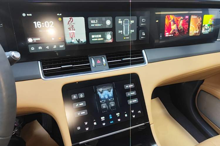 Used Li Auto ONE 2020 Extended-Range 6-Seater Version Audio And AC Panel