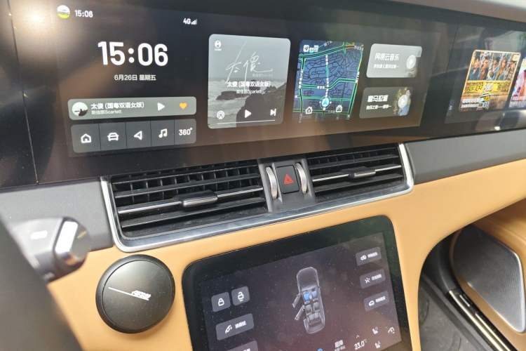 Used Li Auto ONE 2020 Extended-Range 6-Seater Version Audio And AC Panel