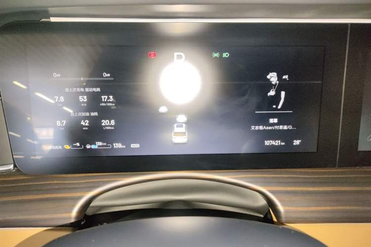 Used Li Auto ONE 2020 Extended-Range 6-Seater Version Instrument Cluster
