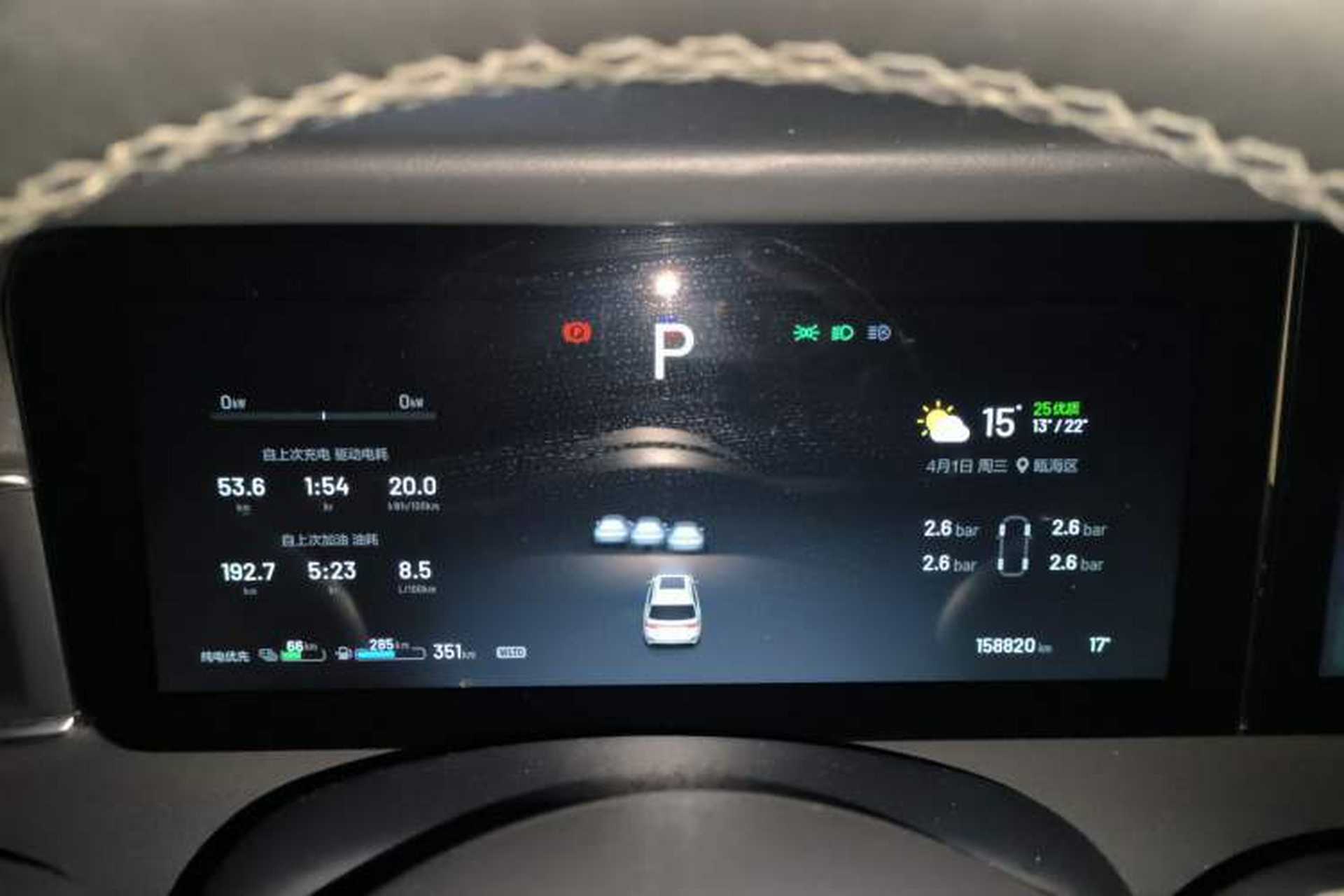 Used Li Auto ONE 2020 Extended-Range 6-Seater Version Instrument Cluster