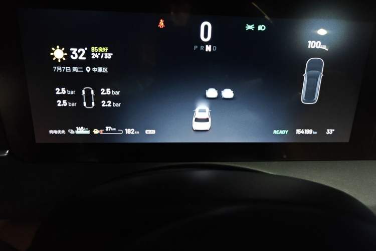 Used Li Auto ONE 2020 Extended-Range 6-Seater Version Odometer Close Up