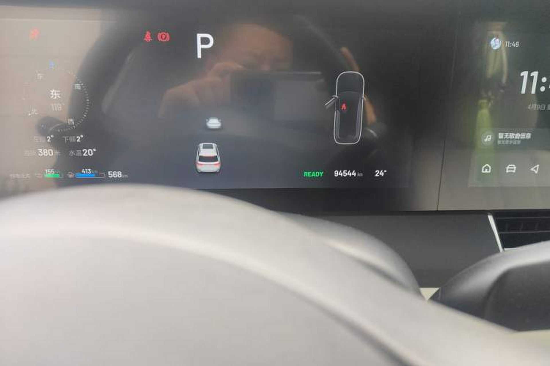 Used Li Auto ONE 2020 Extended-Range 6-Seater Version Odometer Close Up